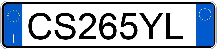 Numer rejestracyjny CS265YL posiada MAZDA Mazda6 1a serie