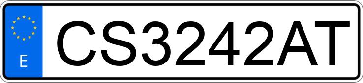 Numer rejestracyjny CS3242AT posiada RENAULT CLIO