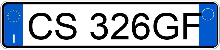 Numer rejestracyjny CS326GF posiada BMW Serie 5