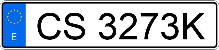 Numer rejestracyjny CS3273K posiada PORSCHE 914