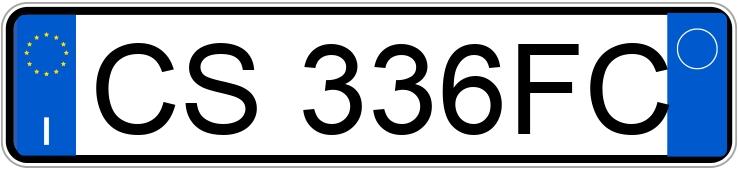 Numer rejestracyjny CS336FC posiada TOYOTA Yaris