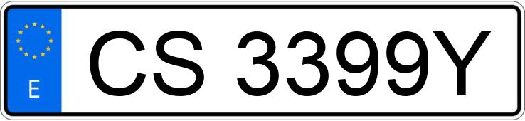 Numer rejestracyjny CS3399Y posiada NISSAN PATROL