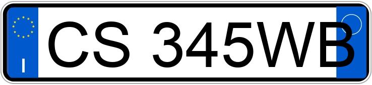 Numer rejestracyjny CS345WB posiada TOYOTA Yaris