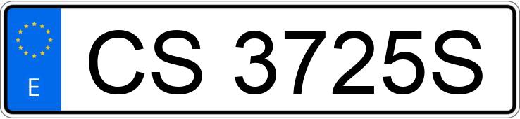 Numer rejestracyjny CS3725S posiada RENAULT 4 Numer rejestracyjny CS3725S posiada RENAULT 4