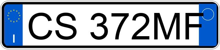 Numer rejestracyjny CS372MF posiada FIAT Idea