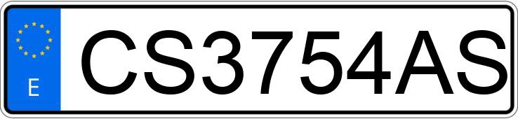 Numer rejestracyjny CS3754AS posiada RENAULT KANGOO