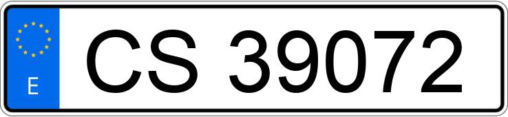 Numer rejestracyjny CS39072 posiada Vespa Sprint