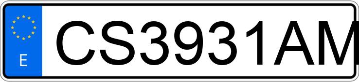 The registration number CS3931AM has RENAULT KANGOO