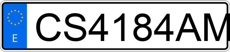 Numer rejestracyjny CS4184AM posiada MITSUBISHI MONTERO