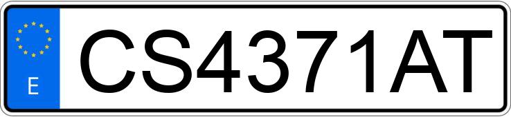 Numer rejestracyjny CS4371AT posiada HONDA ACCORD