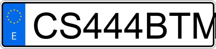 Numer rejestracyjny CS444BTM posiada derbi drd