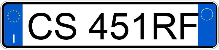 Numer rejestracyjny CS451RF posiada SMART fortwo 1a serie