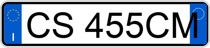 Numer rejestracyjny CS455CM posiada RENAULT Clio 2a serie