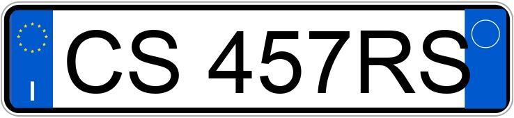 Numer rejestracyjny CS457RS posiada FIAT Panda 2a serie Numer rejestracyjny CS457RS posiada FIAT Panda 2a serie