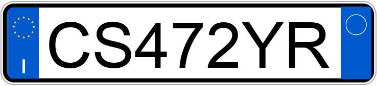 Numer rejestracyjny CS472YR posiada FIAT Punto 3a serie