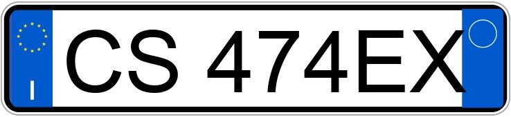 Numer rejestracyjny CS474EX posiada BMW Serie 1