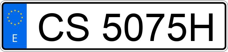 Numer rejestracyjny CS5075H posiada RENAULT 5 Numer rejestracyjny CS5075H posiada RENAULT 5