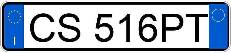 Numer rejestracyjny CS516PT posiada ALFA ROMEO 156 1a serie