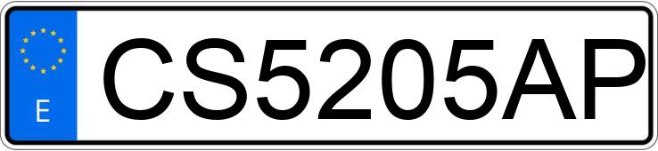 Numer rejestracyjny CS5205AP posiada HONDA CIVIC