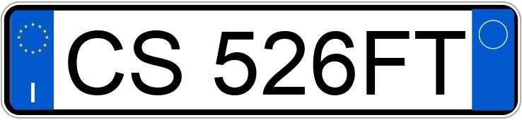 Numer rejestracyjny CS526FT posiada OPEL Agila 1a serie