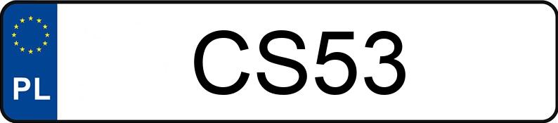 Numer rejestracyjny CS 53 posiada MERCEDES-BENZ GLC 300 - CS53