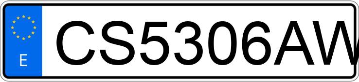 Numer rejestracyjny CS5306AW posiada MERCEDES C (203)