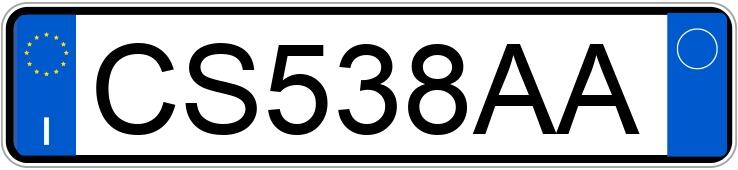 Pirat drogowy w pojeździe o numerach rejestracyjnych CS538AA