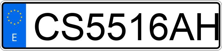 O número de registro CS5516AH tem PEUGEOT BOXER