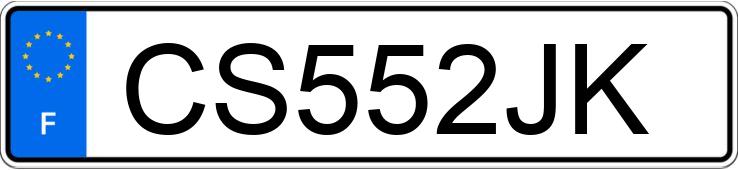 Numer rejestracyjny CS552JK posiada CITROEN DS5
