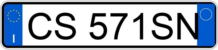 Numer rejestracyjny CS571SN posiada FIAT Idea