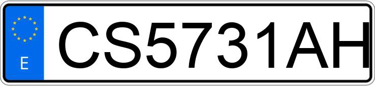 Numer rejestracyjny CS5731AH posiada RENAULT 19