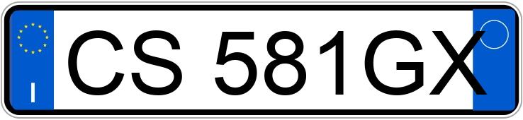 Numer rejestracyjny CS581GX posiada BMW Serie 5