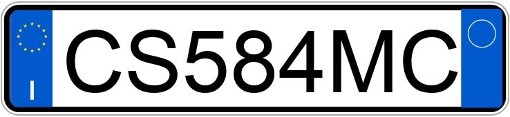 Numer rejestracyjny CS584MC posiada MINI Mini 2a serie Numer rejestracyjny CS584MC posiada MINI Mini 2a serie