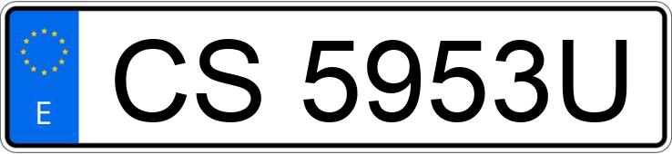 Numer rejestracyjny CS5953U posiada FORD ESCORT