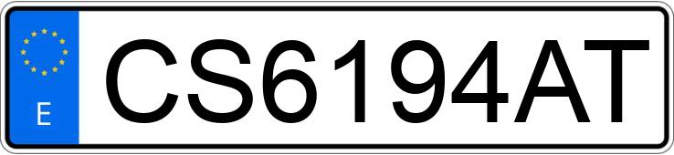 Numer rejestracyjny CS6194AT posiada HONDA PRELUDE