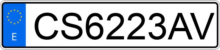 Numer rejestracyjny CS6223AV posiada PORSCHE 924