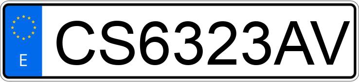 Numer rejestracyjny CS6323AV posiada BMW SERIE 3