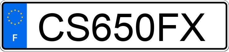 Numer rejestracyjny CS650FX posiada MERCEDES CLASSE B