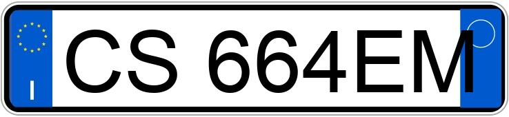 Numer rejestracyjny CS664EM posiada MINI Mini 2a serie