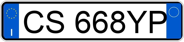 Numer rejestracyjny CS668YP posiada BMW Serie 3