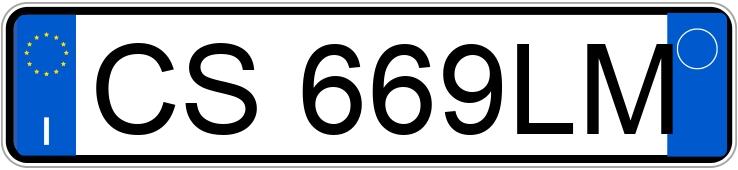 Numer rejestracyjny CS669LM posiada TOYOTA Yaris