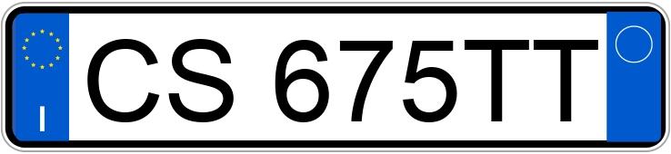 Numer rejestracyjny CS675TT posiada FIAT Punto 3a serie