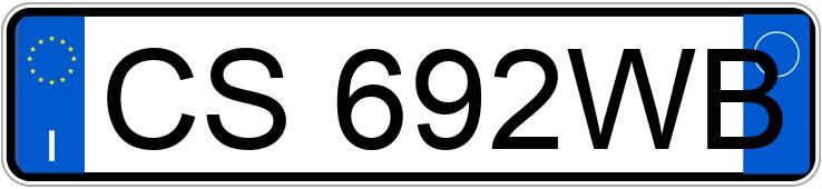 Numer rejestracyjny CS692WB posiada LANCIA Ypsilon