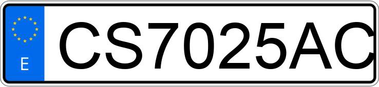 Numer rejestracyjny CS7025AC posiada SUZUKI SAMURAI