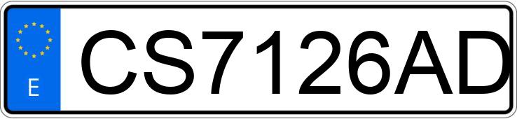 Numer rejestracyjny CS7126AD posiada RENAULT 19
