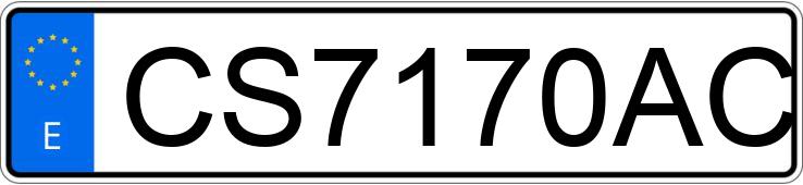Registreringsnummeret CS7170AC har BMW SERIE 3