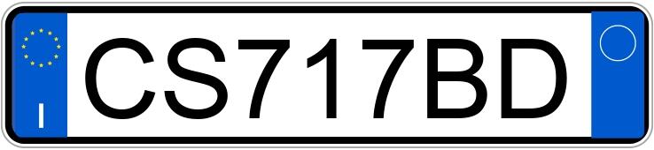Numer rejestracyjny CS717BD posiada VOLKSWAGEN Golf 5a serie Numer rejestracyjny CS717BD posiada VOLKSWAGEN Golf 5a serie