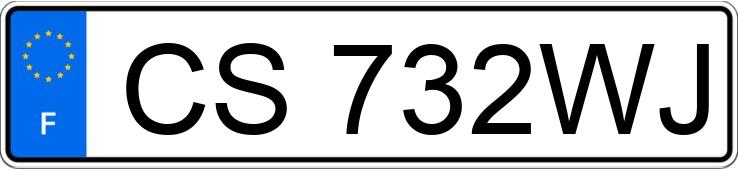 Numer rejestracyjny CS732WJ posiada PEUGEOT 206