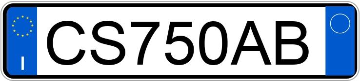 Numer rejestracyjny CS750AB posiada AUDI A3 2a serie