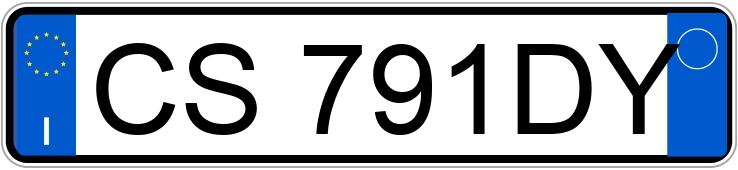 Numer rejestracyjny CS791DY posiada FIAT Punto 3a serie